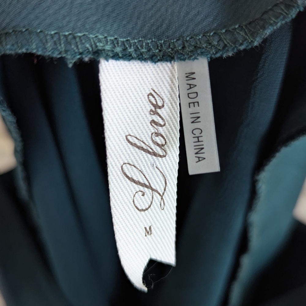 Chic Teal Mini Dress - Picture 3 of 3